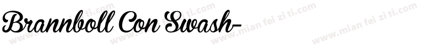 Brannboll Con Swash字体转换